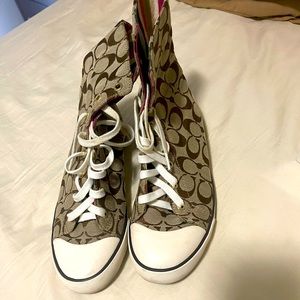 Coach high top shoes